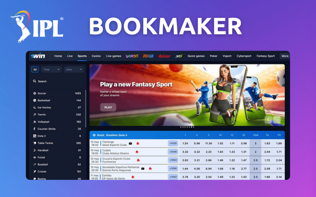 Indian Premier League 1win Bookmaker overview