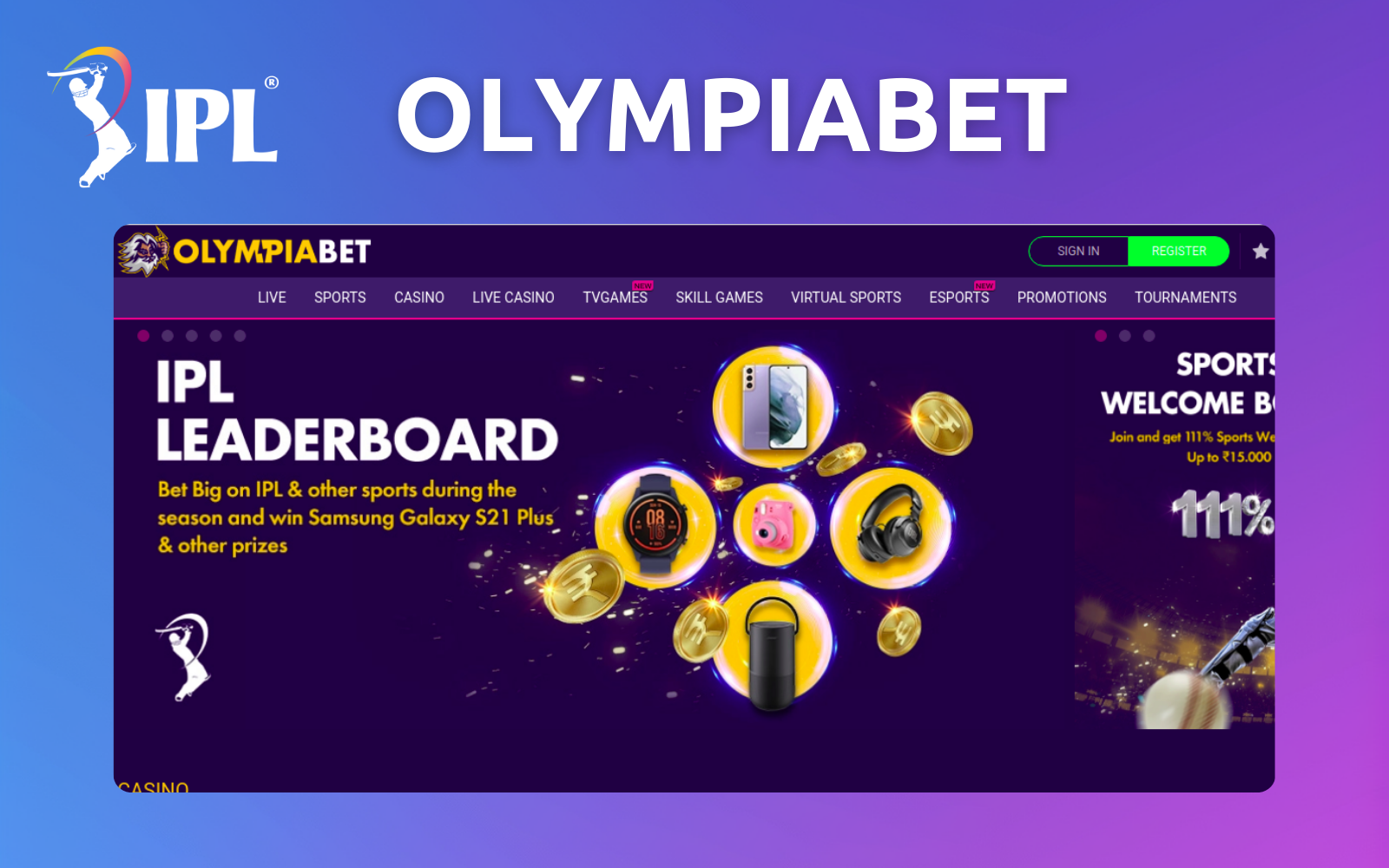 OlympiaBet in India Review